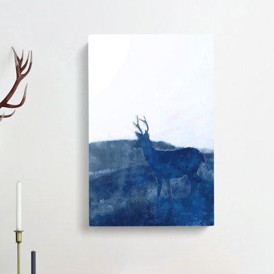 Deer Upon The Hill - Wrapped Canvas