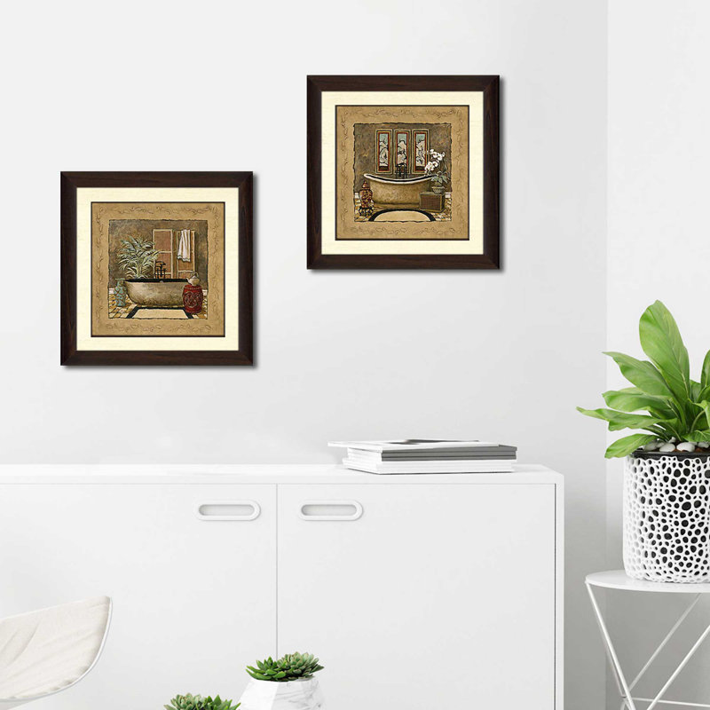 Asian Warmth' Print Under Glass
