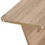 Ensemble de tables basses ovales en MDF avec 2 repose-pieds en lin beige, tabourets gigognes avec rangement caché pour petit salon