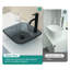 Lavabo vasque de salle de bain au-dessus du comptoir