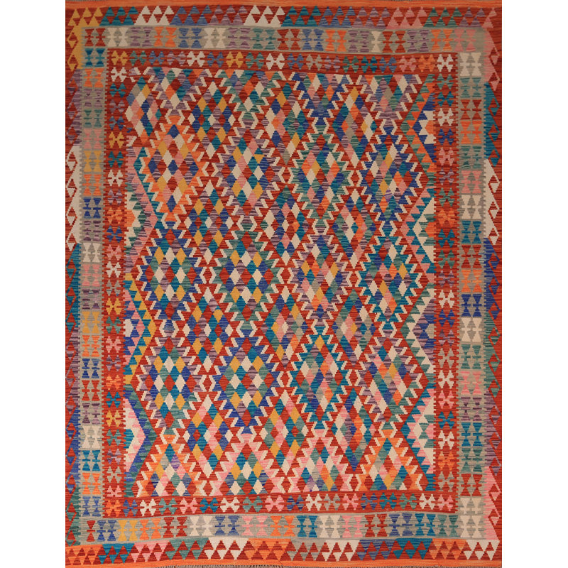 Tapis kilim en laine de style sud-ouest 8 x 10