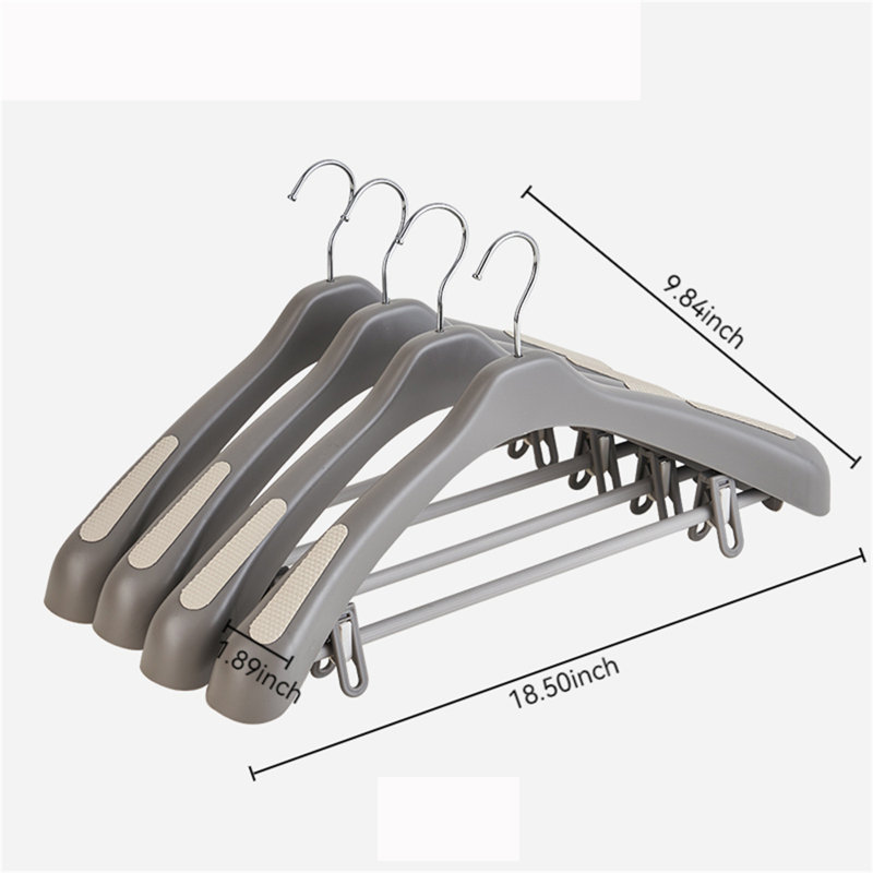 Cintre en plastique avec pince pour pantalons, 8