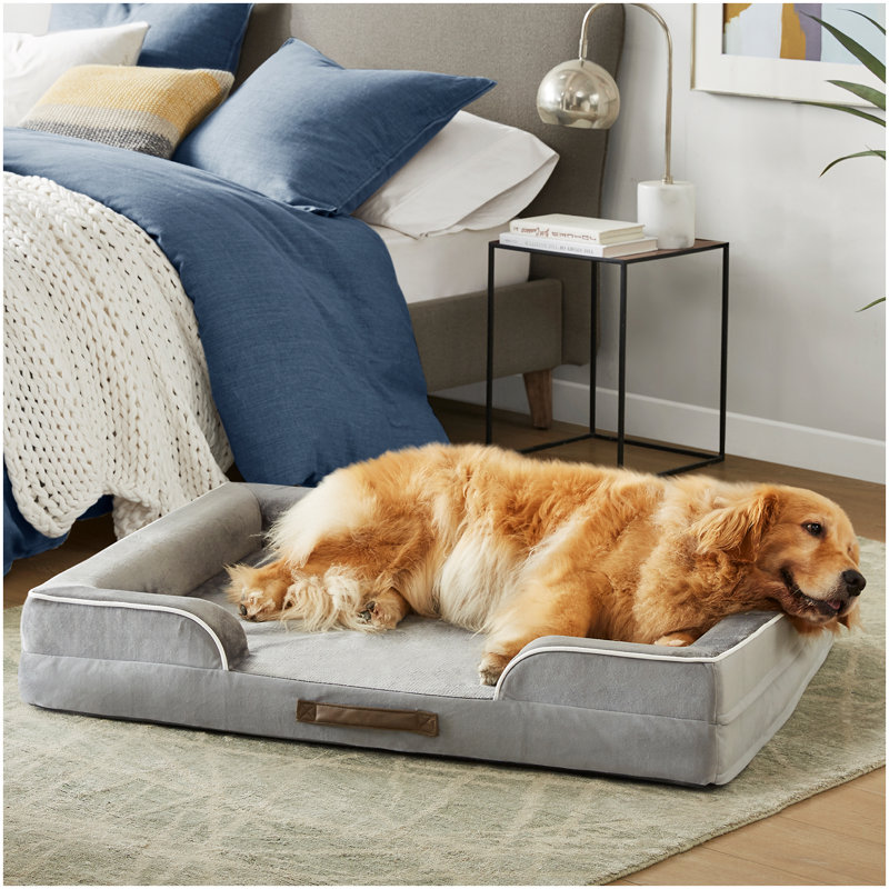 Canapé pour animaux Canvey, Gris, (Très grand) l 42 po x P 32 po x H 6,5 po