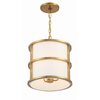 Luminaire suspendu luxueux en or 3 lumières Brian Patrick Flynn For Everly Quinn