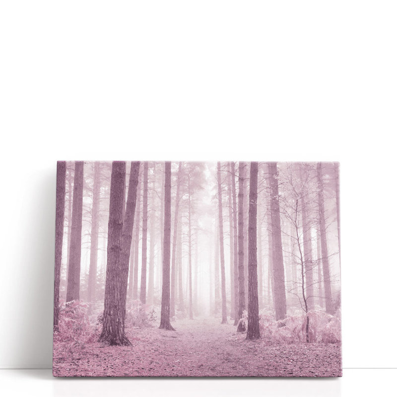 «Misty Trees», reproduction d'art sur toile, H 24 po x l 32 po
