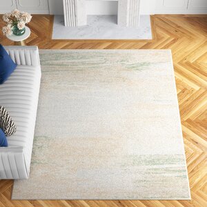 Xanthe Abstract Ivory/Beige/Green Area Rug