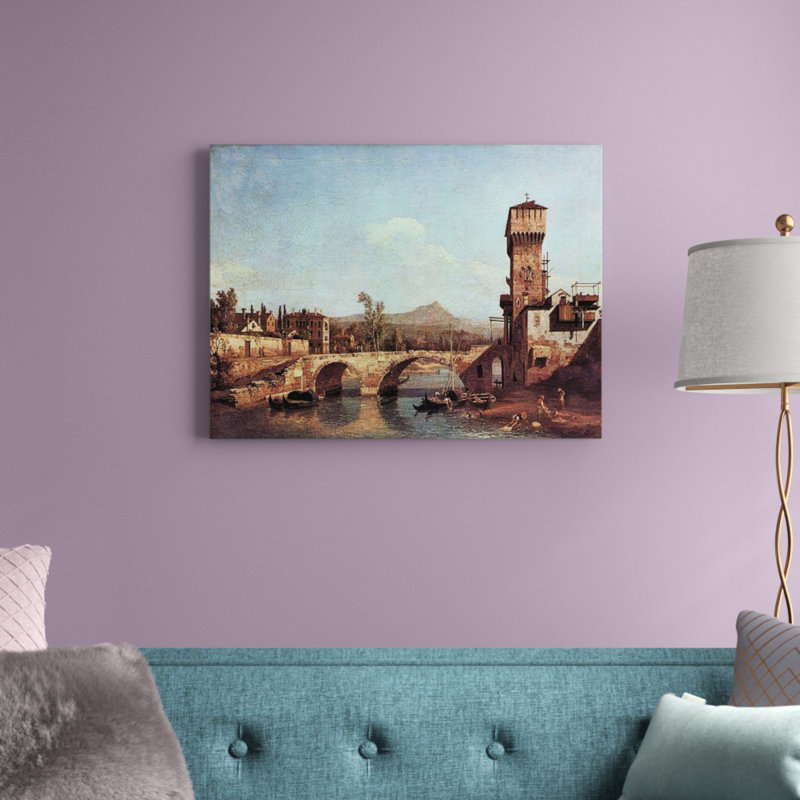 Capriccio Veneto by Canaletto - Single Picture Frame Rectangle Print on Wood