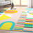 Shanea Multi Color Modern Geometric Flat-Weave Rug-96269724