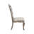 Velvet & Antique Platinum Finish Side Chair (Set of 2)