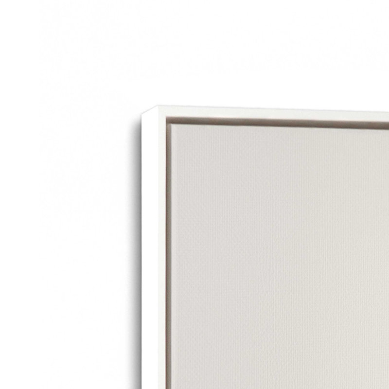 Ensemble d'impressions Green Leaf, Cadre flottant blanc opaque, H 19 po x l 26 po