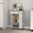 Kitchen Cart,  One Drawer, Two Open Shelves, Four Casters-769227372