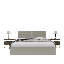 Panneaux muraux rembourrés Sapan - Têtes de lit murales King/Cal King - Champagne métallisé - Twin/King - Ensemble de 4 panneaux modulaires-388992104-388992107