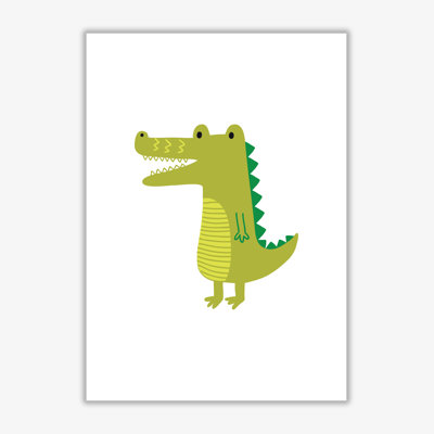 Children's Animals, Alligator - Print