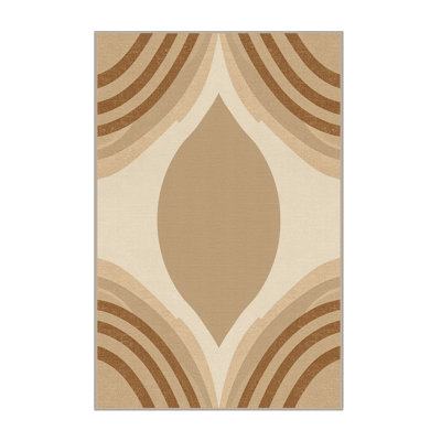 Tapis brun doux et moelleux Défino