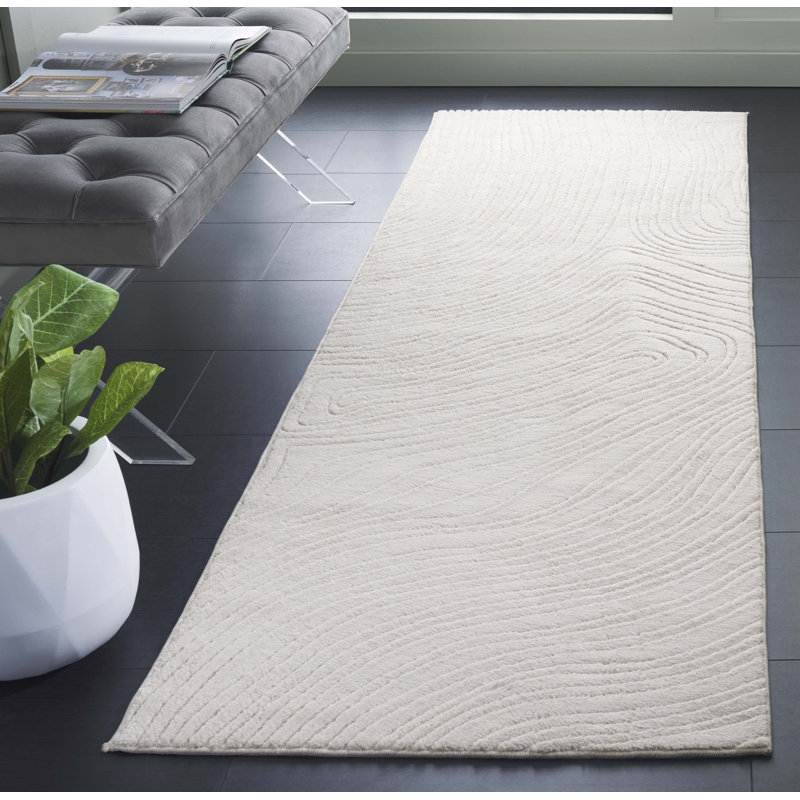 Derenik Performance Machine Washable Abstract Rug, Runner 2'6" x 8"
