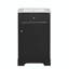Meuble-lavabo de 20 po avec lavabo, armoire de salle de bain avec porte à fermeture douce, support de rangement et tablette réglable-108845185