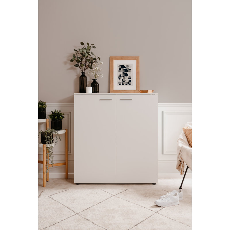 24 Pair Shoe Storage Cabinet, White