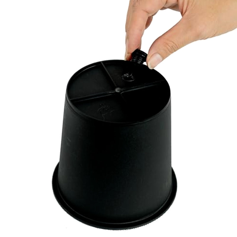 6.3" Round Plant Pot For Nursery - Garden Plastic Pots With Drainage. All-Weather Resistance. Construction. Crack And Fade . 5 . Included