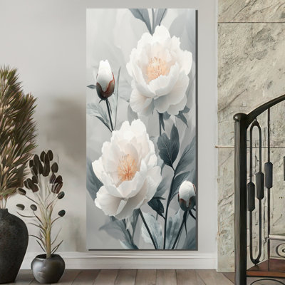 Monochromes flou artistique pivoines III - pivoines, art mural