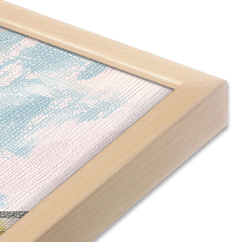 «Bridging Hues», impression encadrée sur papier par Azure Artisanal Studio, Érable brut, H 15 po x l 12 po x P 1,25 po