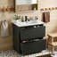 Meuble-lavabo 30 po avec lavabo en céramique-327678771