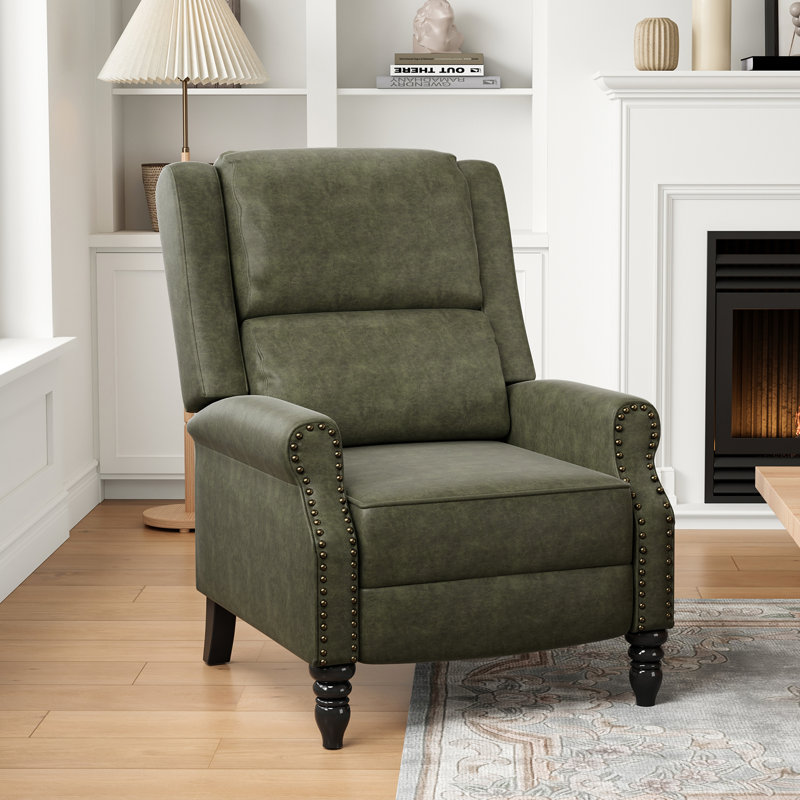 Fauteuil inclinable Cuerdas, Similicuir vert