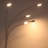 Orion 74 in. Industrial 5-Light LED Floor Lamp with Adjustable Swing Arm Heads-583557763