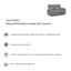 Causeuse inclinable avec console Waldorf