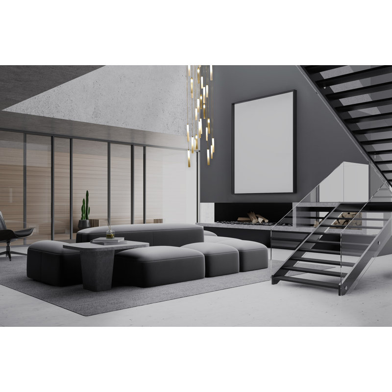 Rainfall 25 - Light Pendant, 120" H x 26" W x 26" D, Gray, White