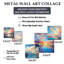 Camara - Nuage breloque liquide, art mural, ensemble de 5