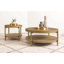 Table basse ronde avec plateau de rangement Benson