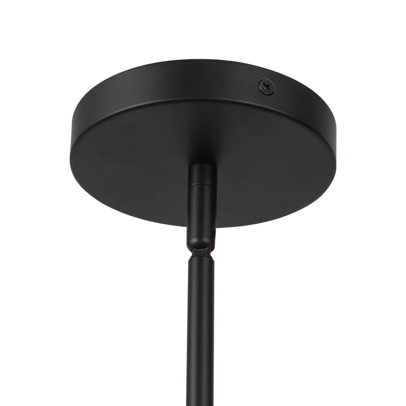 Luminaire suspendu linéaire noir mat 30 po avec abat-jours en lin Sloan, Matte Black/White