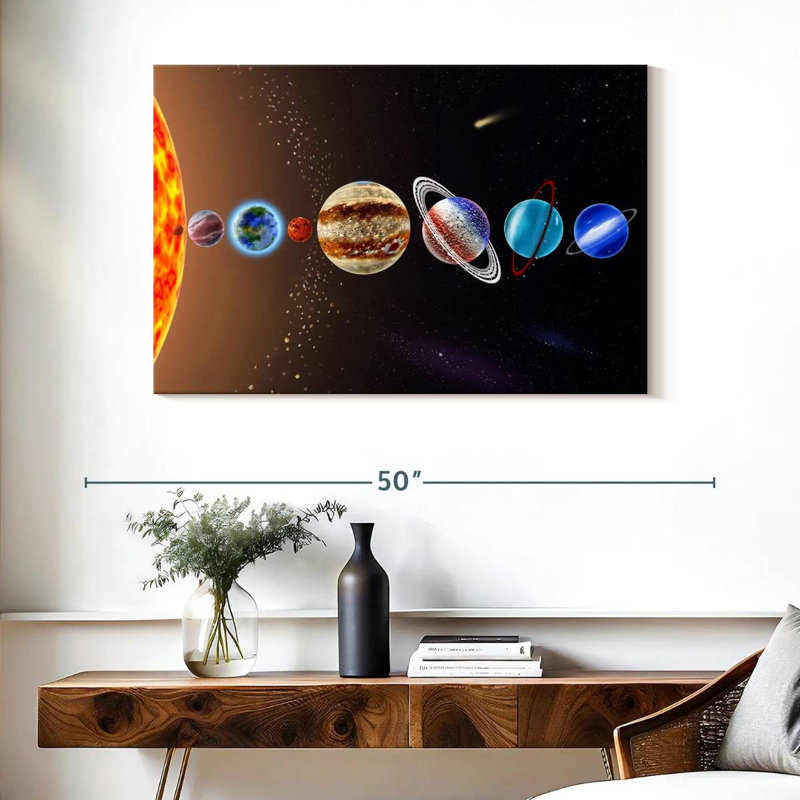 Oberle Planet Alignment, 26" H x 39" W