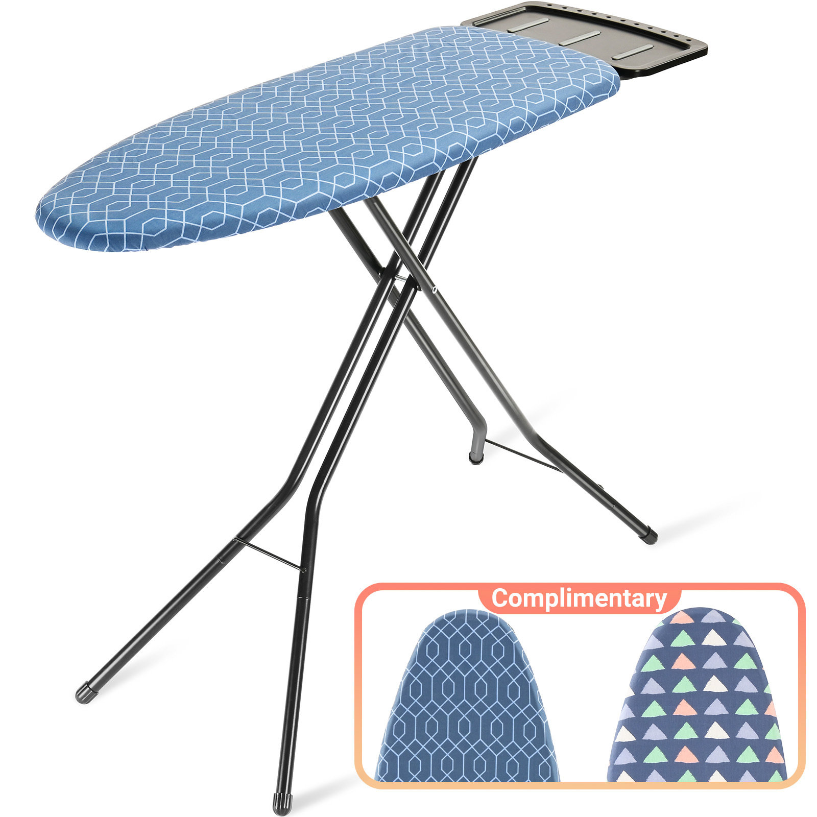 SEYMOUR HOME PRODUCTS Blue Freestanding Folding Ironing Board (53