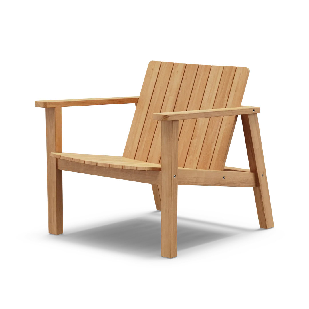 Haven Low Chair, Modern Teak Adirondack Neighbor