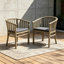 Chaise d'appoint d'extérieur en bois d'acacia