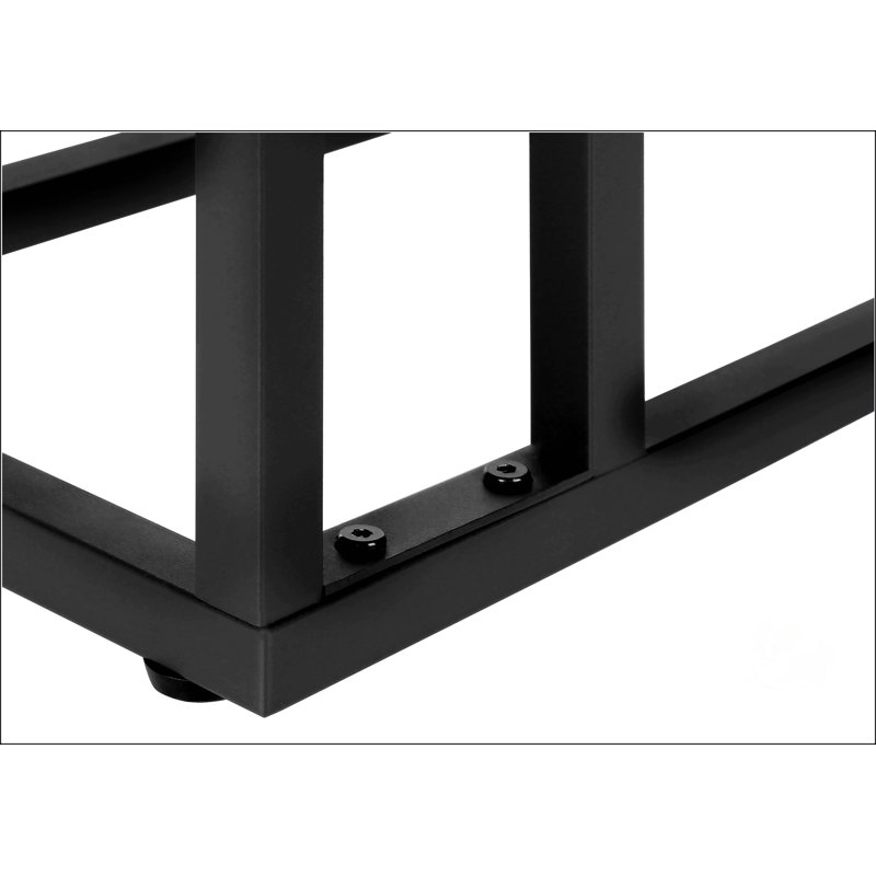 Table d'appoint avec petite tablette secondaire, Taupe, Noir, noir, noir, noir