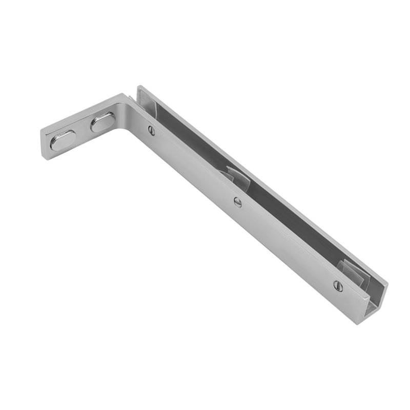 Left Side Silver Glass Support Bracket Stabilizer
