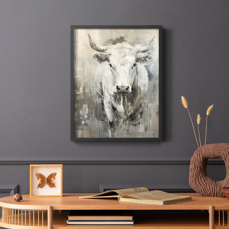 ANIMALS Series Cxxv - reproduction encadrée de qualité supérieure - prête à être accrochée - aucun clou requis, Noir