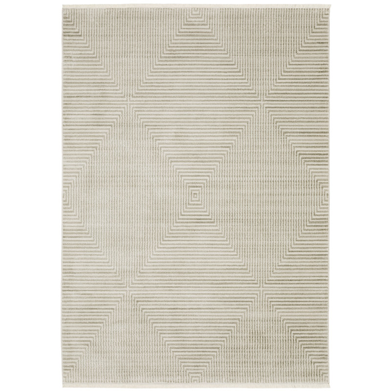 Geometric Indoor Rug, Rectangle 3'10" x 5'5"