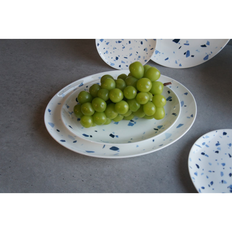 Terrazzo Azzurro Bone China Platter