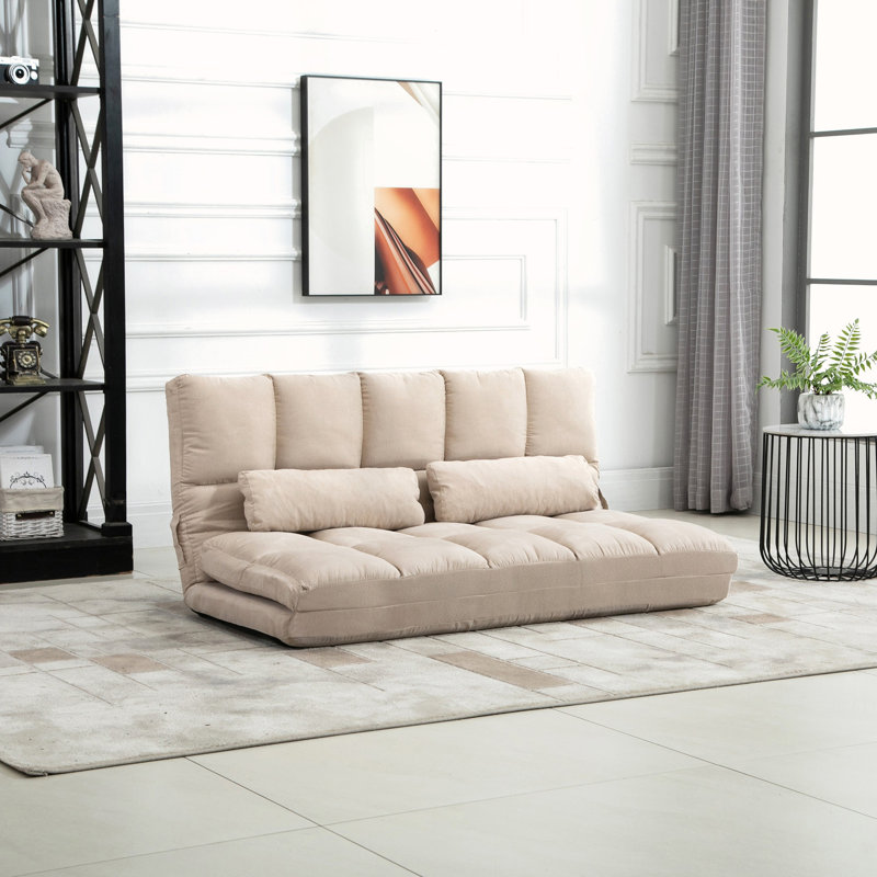Canapé convertible, canapé-lit pliant, chaise longue d'invité, Beige