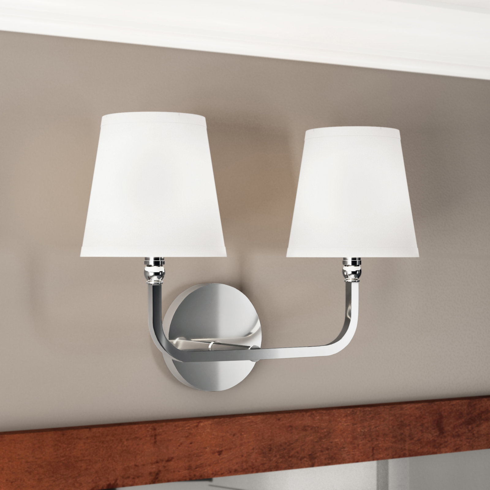 Climsland Dimmable Vanity Light, Brushed Nickel, 2