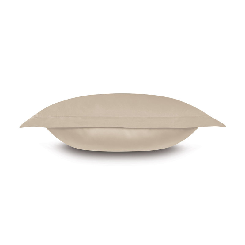 Deluca Cotton Pillow Sham, King, Almond