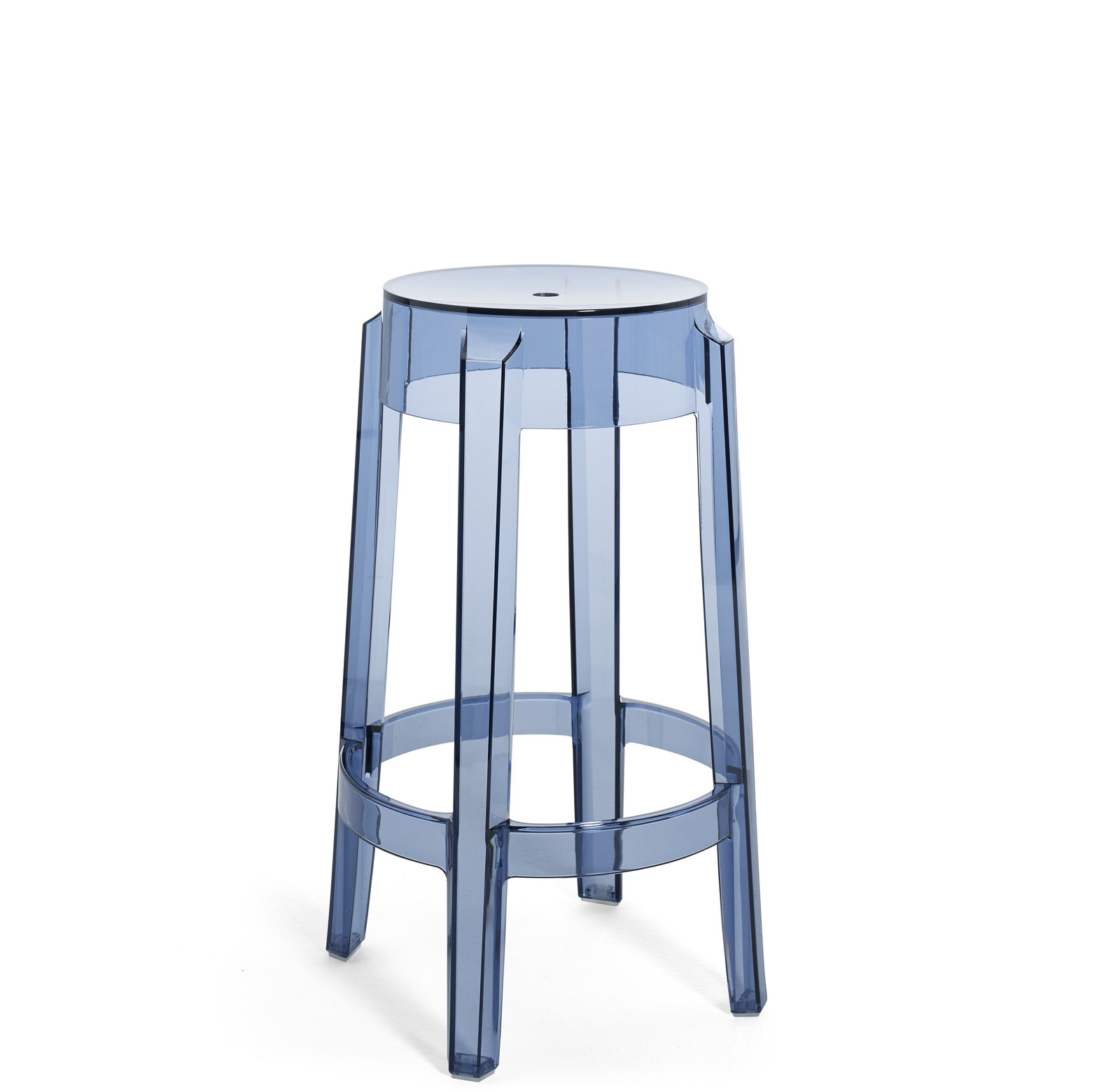 Charles Backless Outdoor Bar Stool, 25.59", Powder