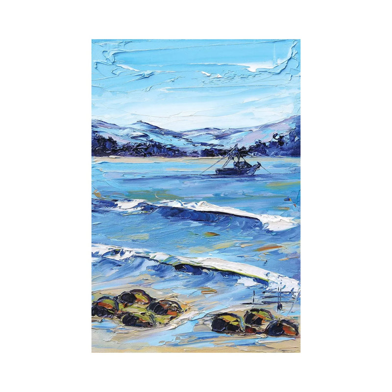 A Day In Monterey by Lisa Elley - Wrapped Canvas Gallery-Wrapped Canvas Giclée, 20.32 cm H x 30.48 cm W