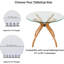 Base de table courbée moderne Mid Century