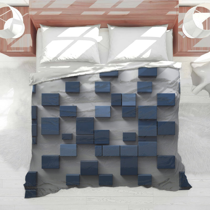 Édredon Blue Cubes Arrangement, Twin