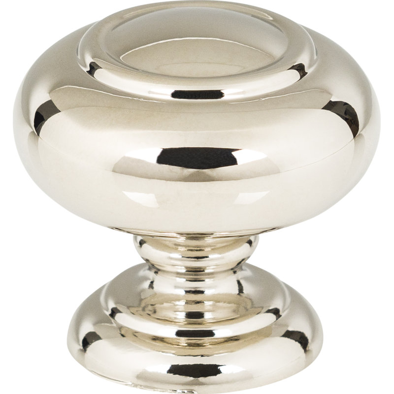 Victoria 1 1/4" Length Mushroom Knob, Polished Nickel