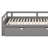 Twin Size Extendable Daybed With Trundle Beds, Wood Daybed Frame With Pull Out Trundle, Twin To King Design Extending Daybed-1055174271